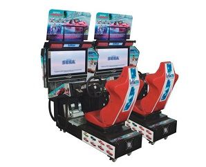 Outrun 42LCD coin operated simulator racing machine 