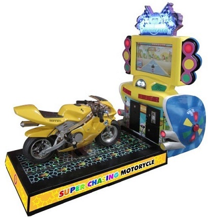 Super chasing motorcycle redemption game machine 