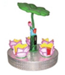 Lotus cup carousel game machine 