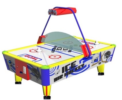 Ice air hockey redemption game machine