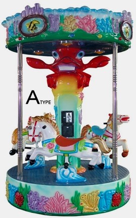 Sea world A kid carousel game machine 