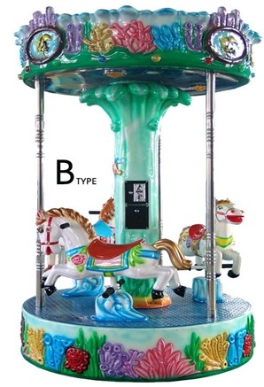 Sea world B kid carousel game machine 