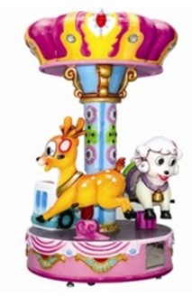 Crown kid carousel game machine 