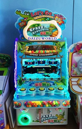 S-L78 Crazy crocodile redemption game machine,Coin operated lottery game , Hitting Crocodile games